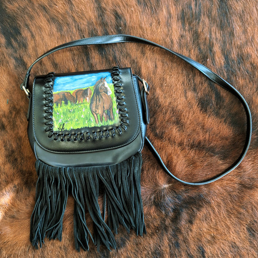 Brownie the horse fringe purse