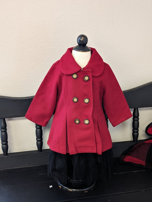 girls red coat