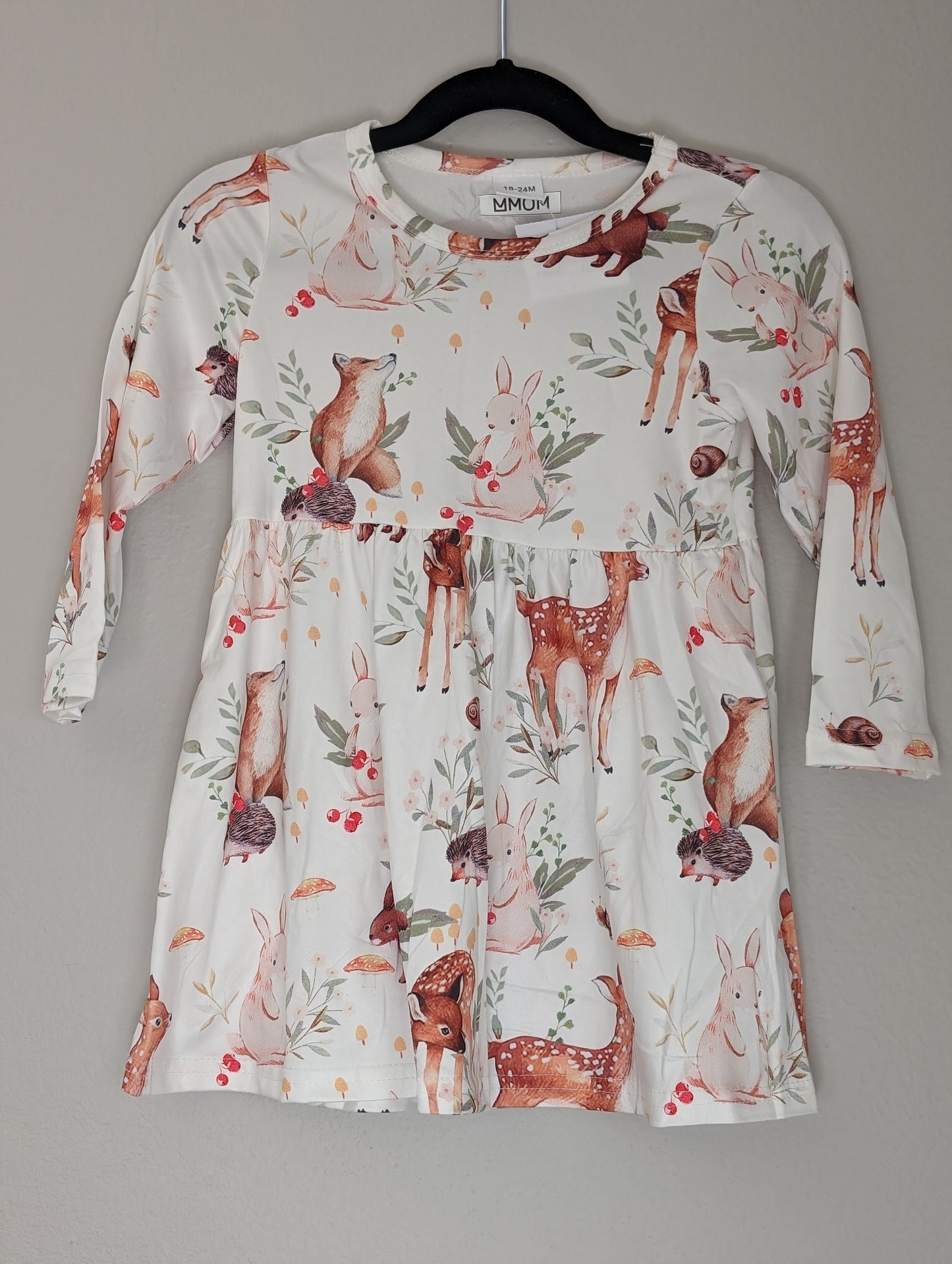 kids floral and animal dress